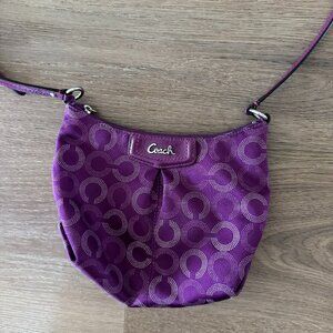 Coach Ashley mini crossbody bag purse purple y2k handbag